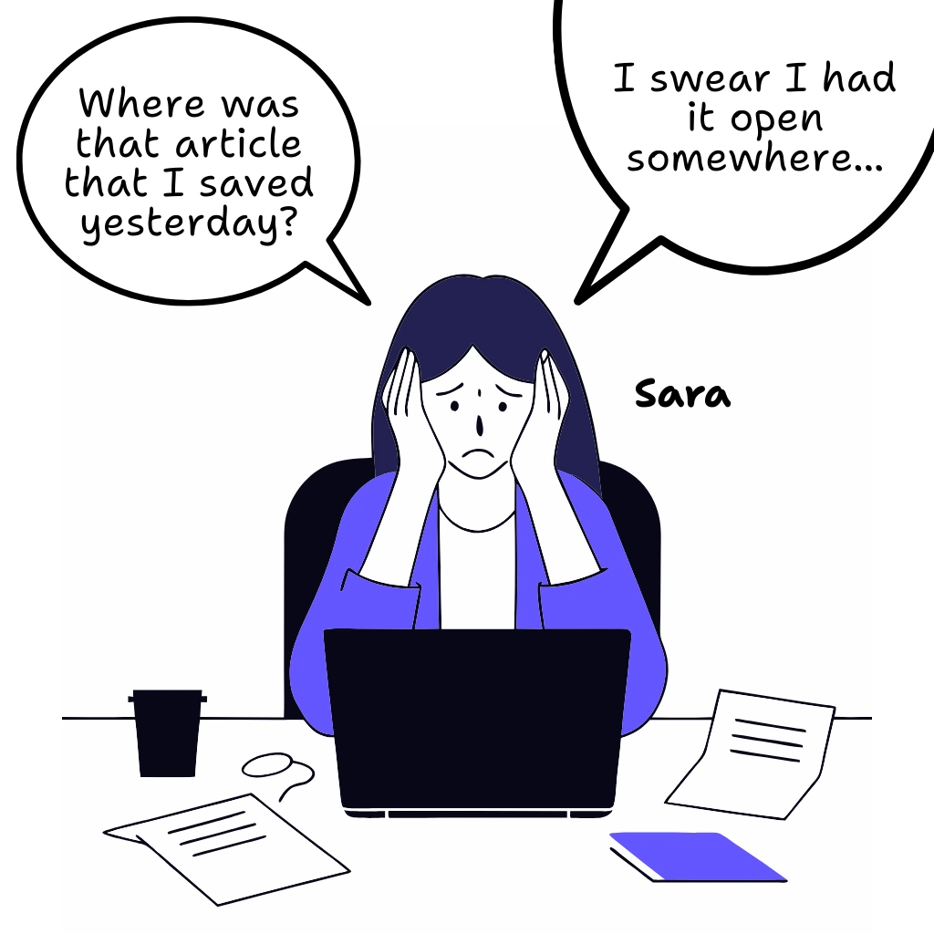 Late Night Struggle - User story panel 1